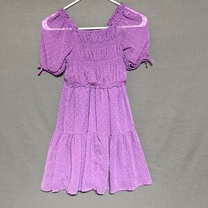 Purple Kids Casual Dress